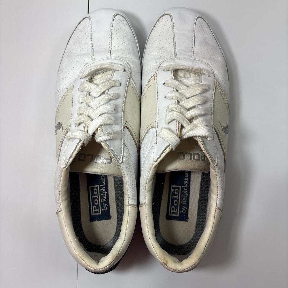 Polo Ralph Lauren Vintage Bentwinds Leather Sneakers Size 10 - Picture 5 of 8